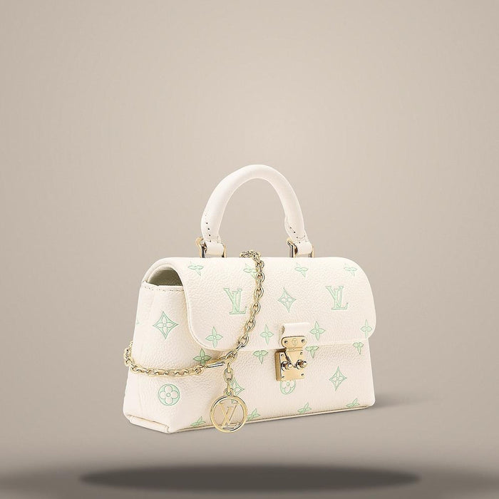 Louis Vuitton Nano Madeleine Milky White Green Shoulder Bag