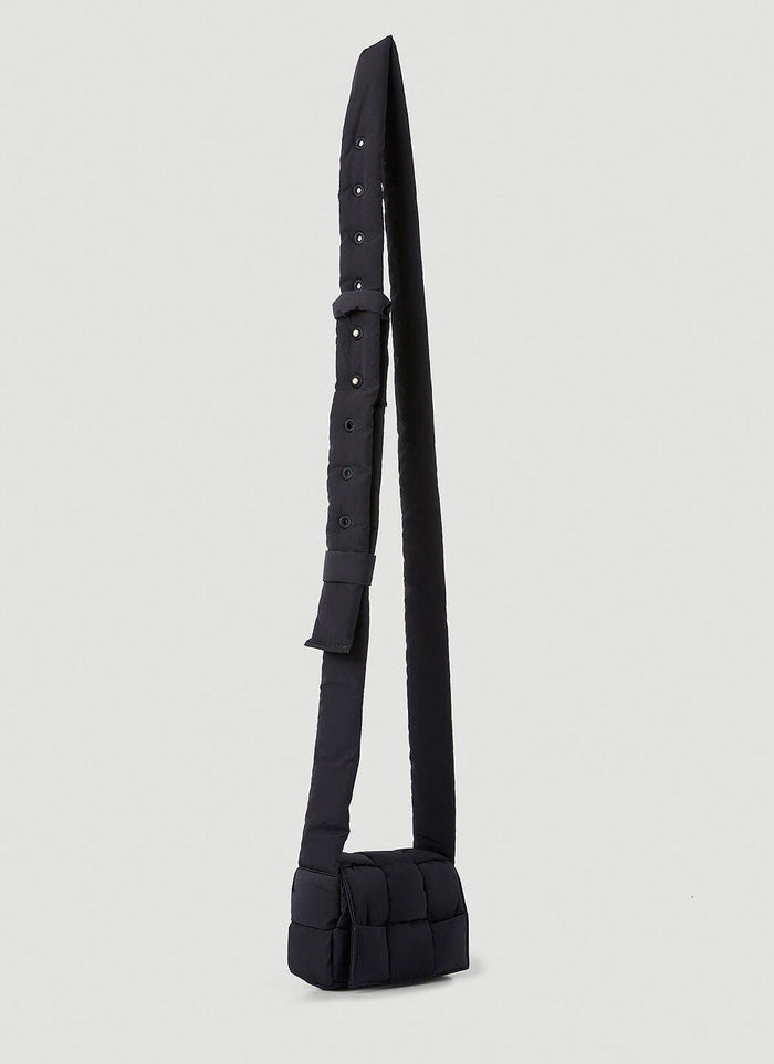 Bottega Veneta Candy Cassette Crossbody Bag Black Leather