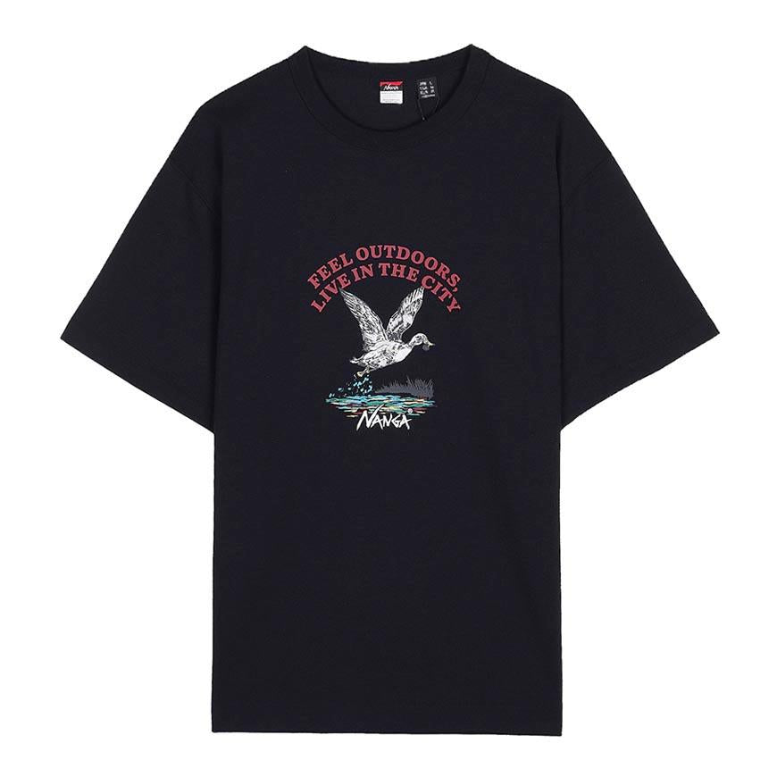 NANGA Men’s Duck Vintage T-Shirt N2610 1M058Z BLK