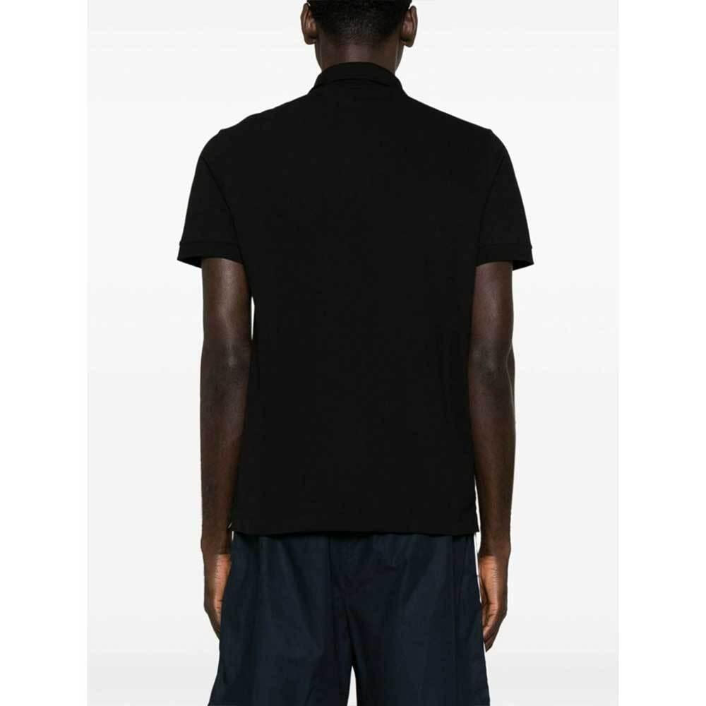 STONE ISLAND Black Slim Fit Polo Shirt Men Cotton PK 2200008