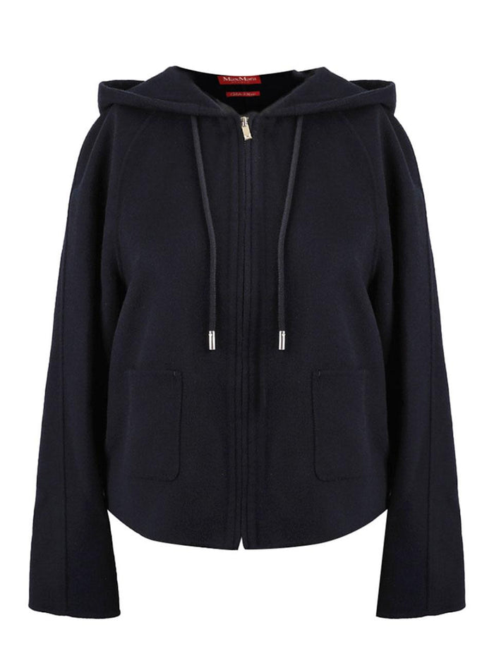 Max Mara Studio Women's Hooded Zip-Up Short Coat MSTRADENTE 006