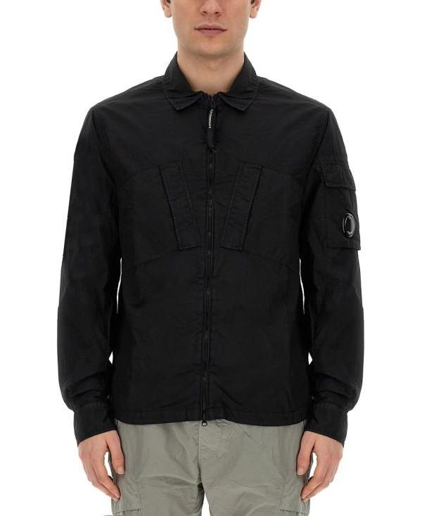 CP Company Taylon L Zip Shirt Jacket Black