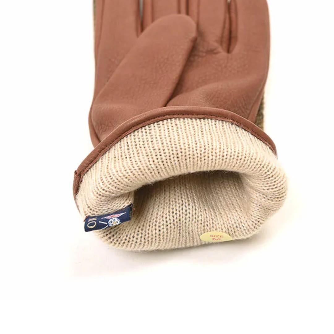 DENTS Unisex Check Deerskin Leather Cashmere Lined Gloves 3-Color