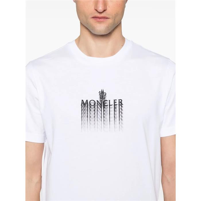 Moncler Faded Logo Short Sleeve T-Shirt 8C00029 89A17