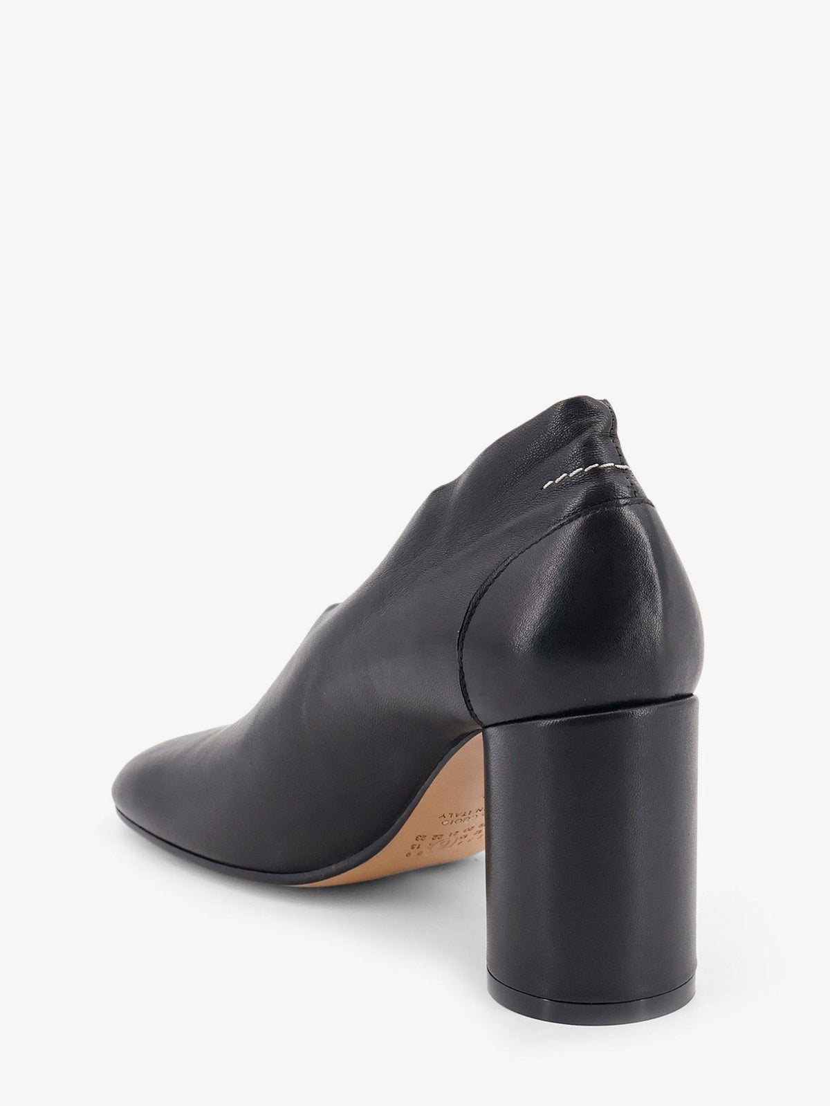 Maison Margiela Black Leather Mary Jane Pumps