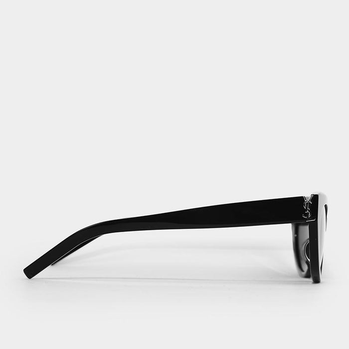 Saint Laurent Logo Cat Eye Bold Frame Sunglasses Black SLM115 001