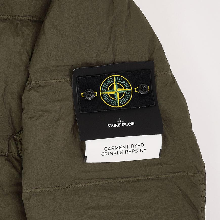 STONE ISLAND Crinkle Reps NY Down Jacket Men FW26 Green