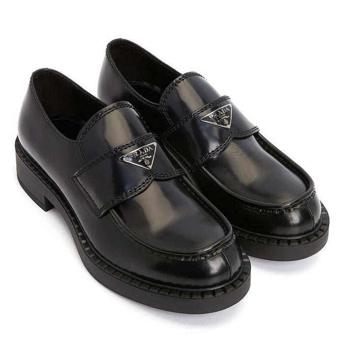 PRADA Brushed Leather Men's Loafers 2DE127 055 F0002