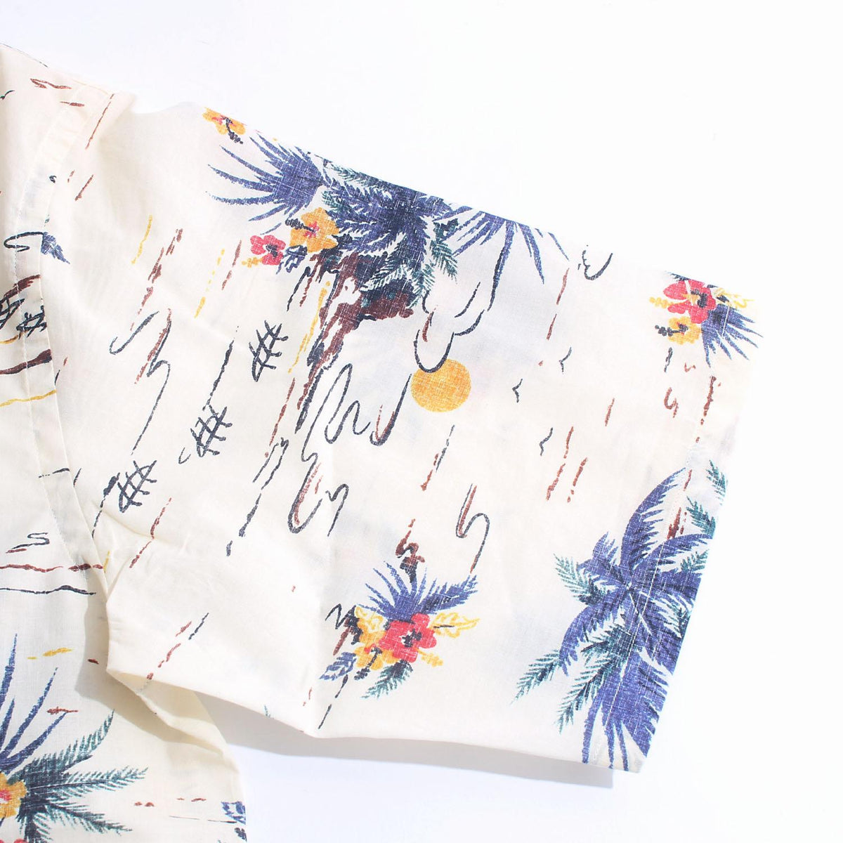 PRADA Vanilla Cotton Short-Sleeve Shirt with Triangle Logo Poc UCS414 16YK F0032