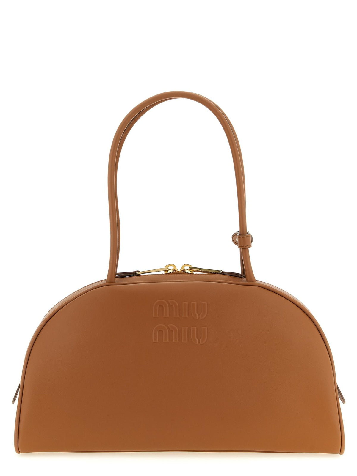 Miu Miu Leather Shoulder Bag Cream White