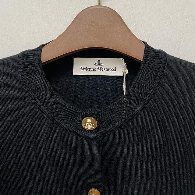 Vivienne Westwood BEA Logo Knit Cardigan Black