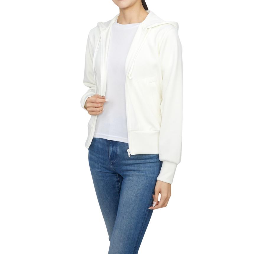 Comme des Garcons Invader Double Patch Women’s Hooded Zip-Up Knit AZ T333 051 3