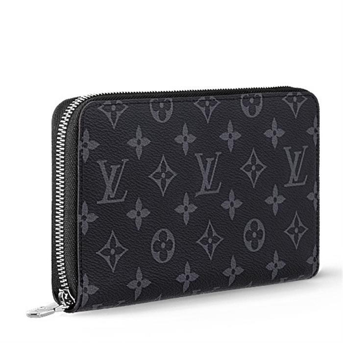 Louis Vuitton Men’s Zippy Organizer Long Wallet Black Leather