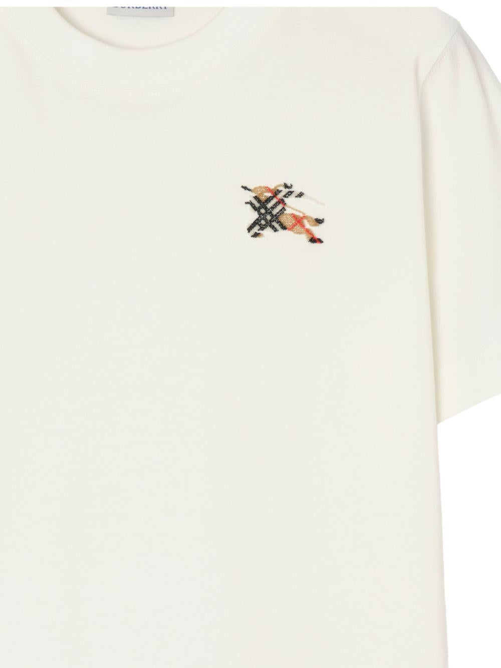 BURBERRY Short Sleeve T-Shirt Women’s Casual Tee White Cotton