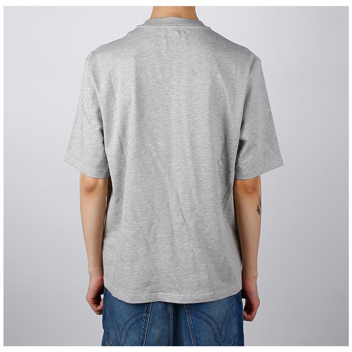 AMI Logo Print Short Sleeve T-Shirt Gray