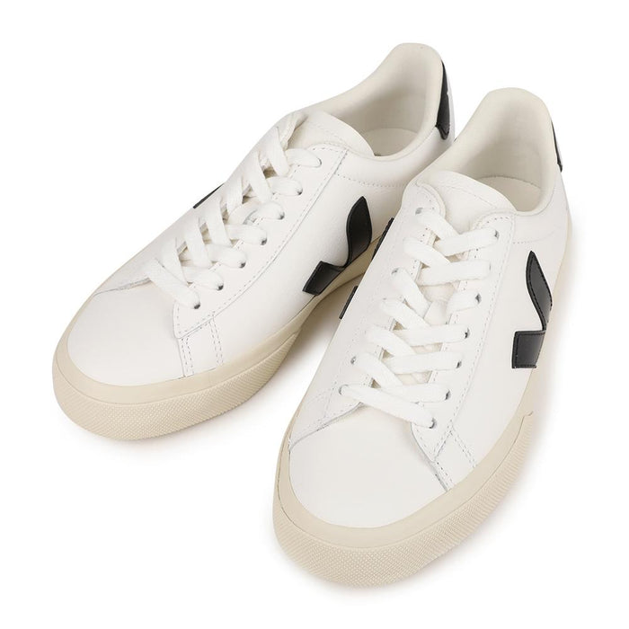 VEJA Campo Leather White/Black Low-Top Sneakers CP0501537A