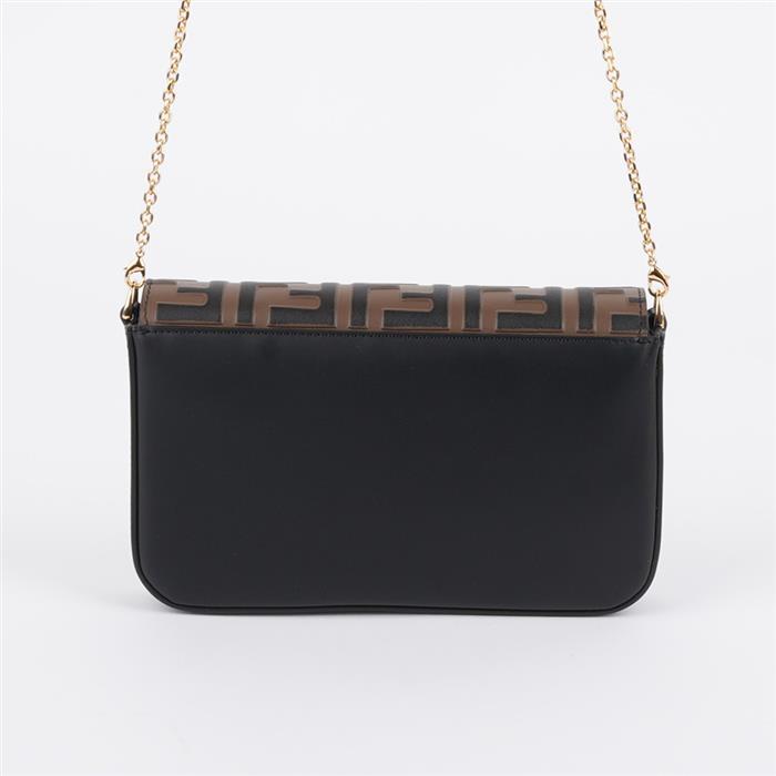 FENDI Women's Diamond FF Wallet on Chain Crossbody Bag