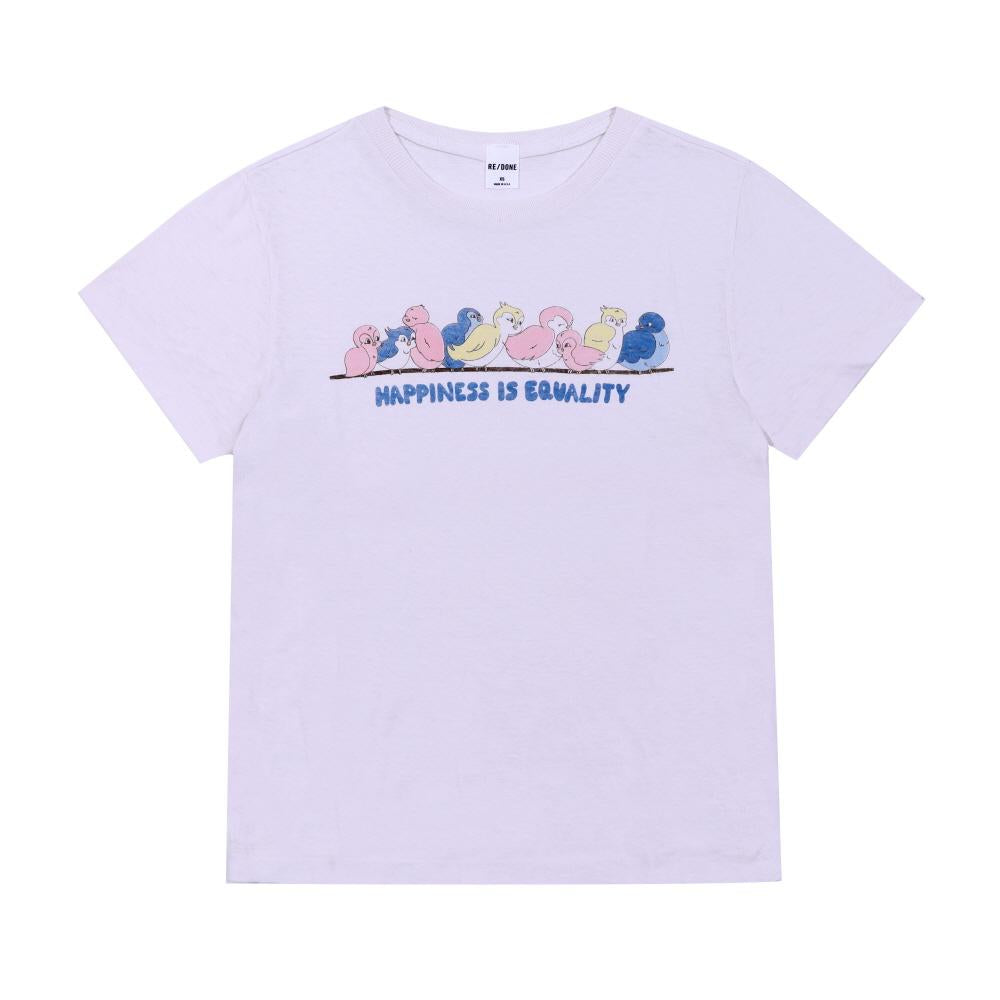 RE/DONE Classic Bird Graphic Short Sleeve T-Shirt for Women 024 02WCGT325