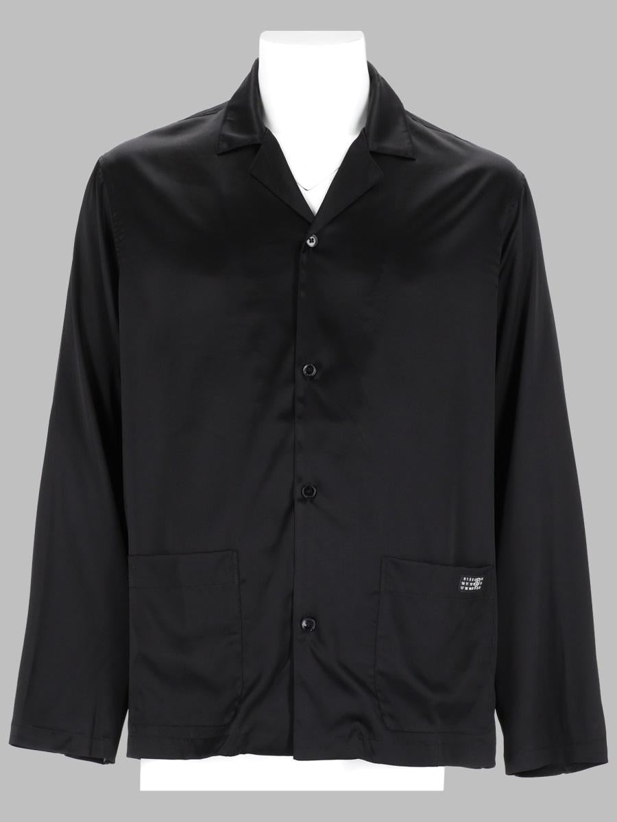 Maison Margiela Black Cotton Sleepwear Loungewear Set