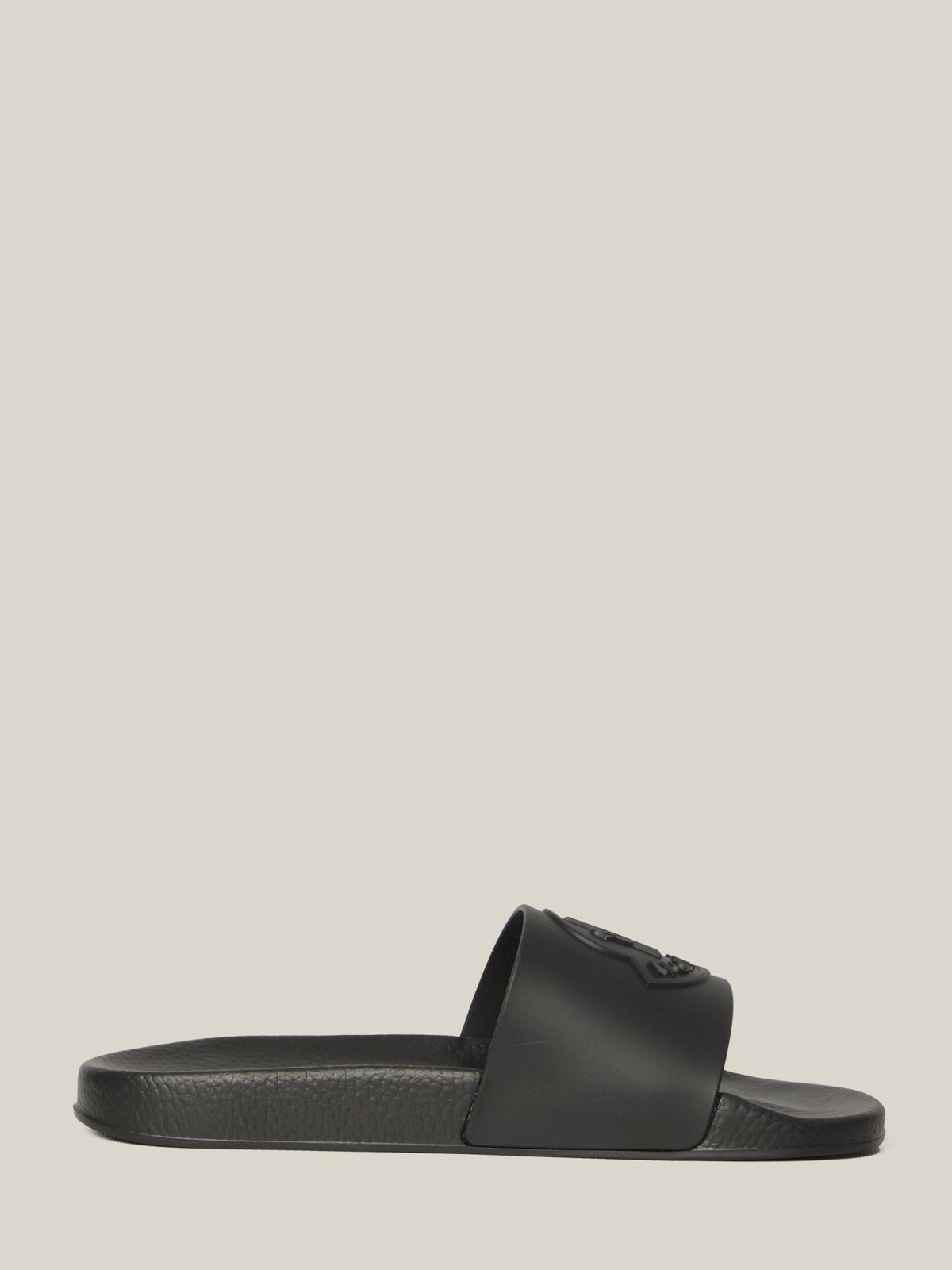 Moncler Black Logo Slide Sandals for Men