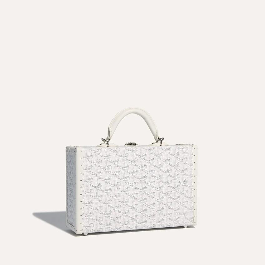 GOYARD White Grand Hotel Trunk Tote Bag for Women GHOTELPMLTY50 CL50 P