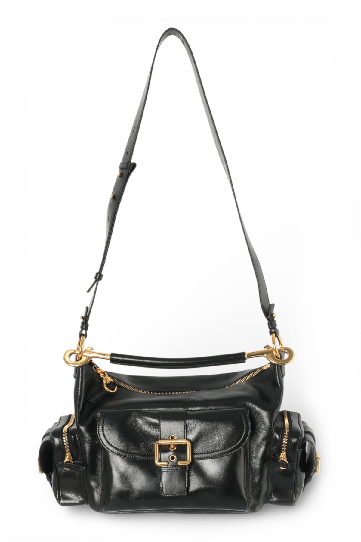 Chloe Medium Double Carry Camera Bag Black CHC24AS533N83 001
