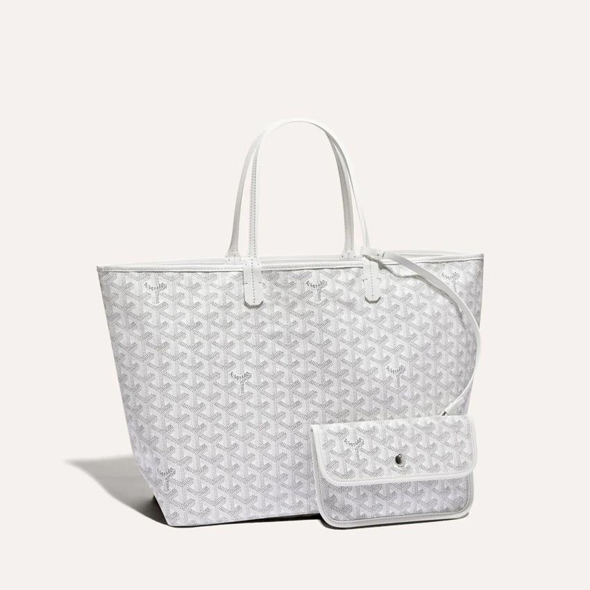 GOYARD Saint Louis PM White Tote Bag for Women