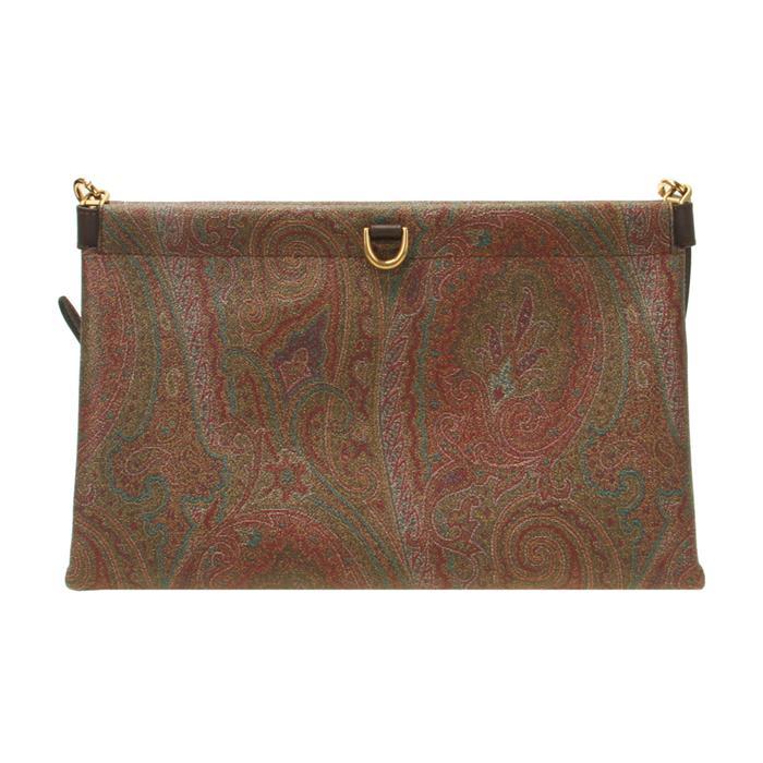 Etro Arnica Leather Shoulder Bag Black