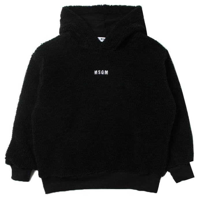 MSGM Kids Women Logo Embroidered Wool Hoodie