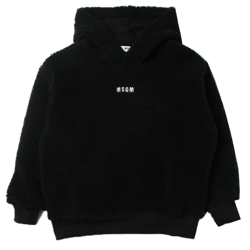 MSGM Kids Women Logo Embroidered Wool Hoodie
