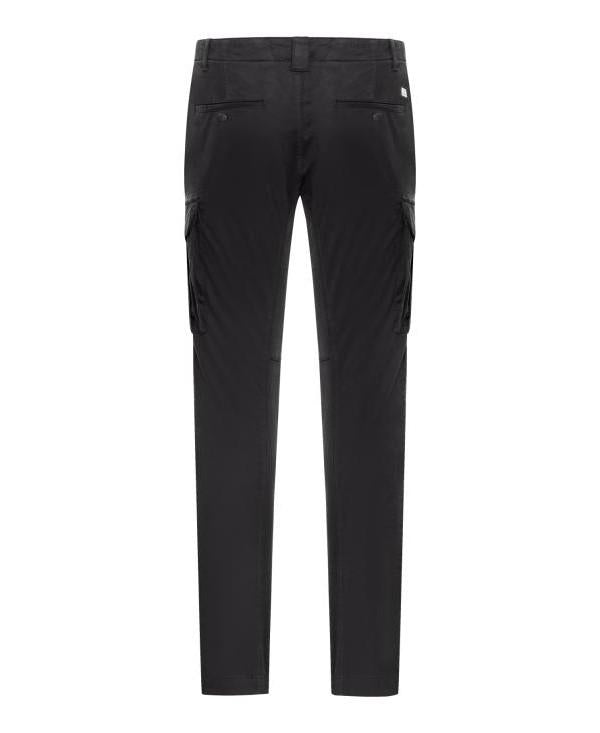 CP Company Stretch Satin Cargo Pants Black