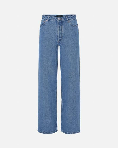 A.P.C. Elisabeth High-Rise Straight Leg Denim Jeans Women Blue