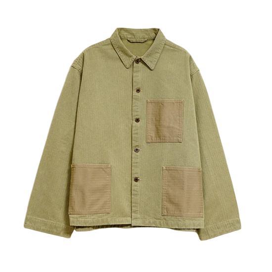 Nigel Cabourn Spring Summer Carbon Jacket for Men 80520030005 190 GREEN DOM