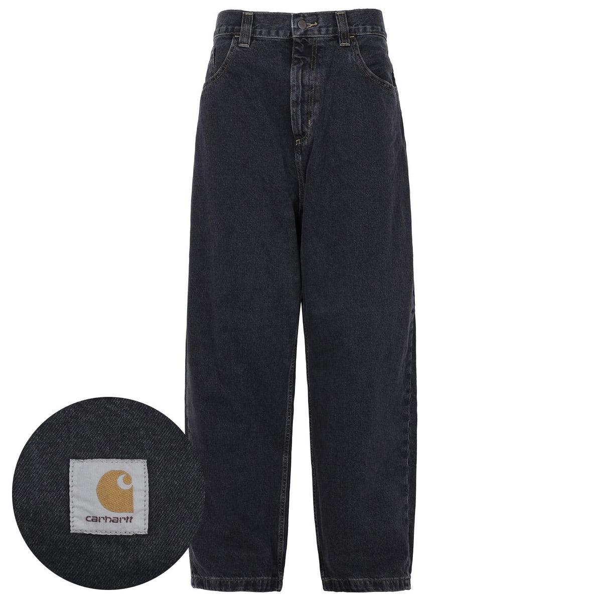 Carhartt Black Stonewashed Brandon Denim Pants