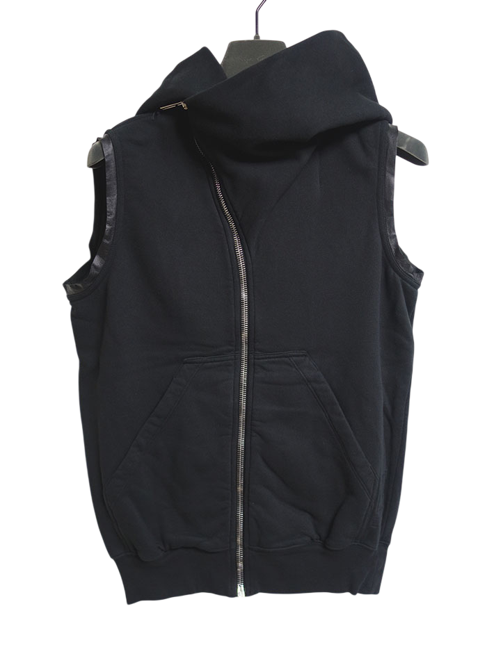 Rick Owens Darkshadow Mountain Asymmetric Hooded Vest DU17S5286