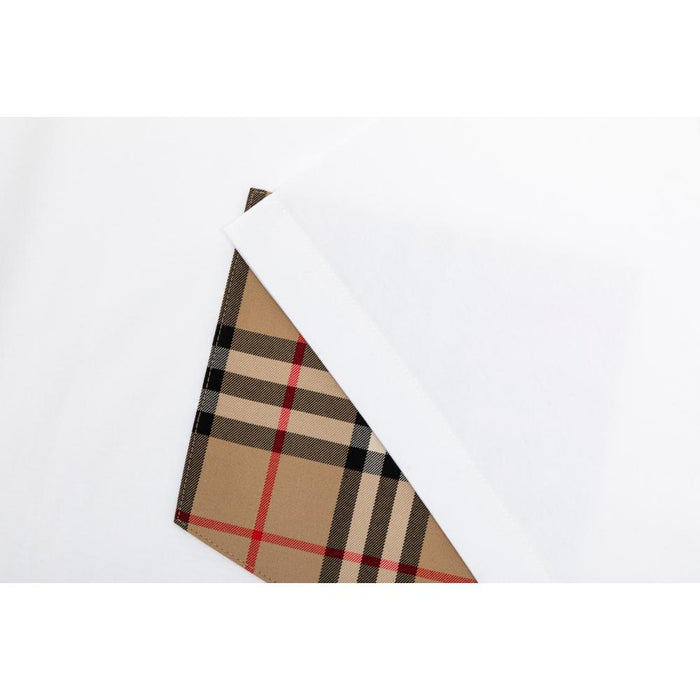 BURBERRY Check Pocket Oversized Short Sleeve T-Shirt