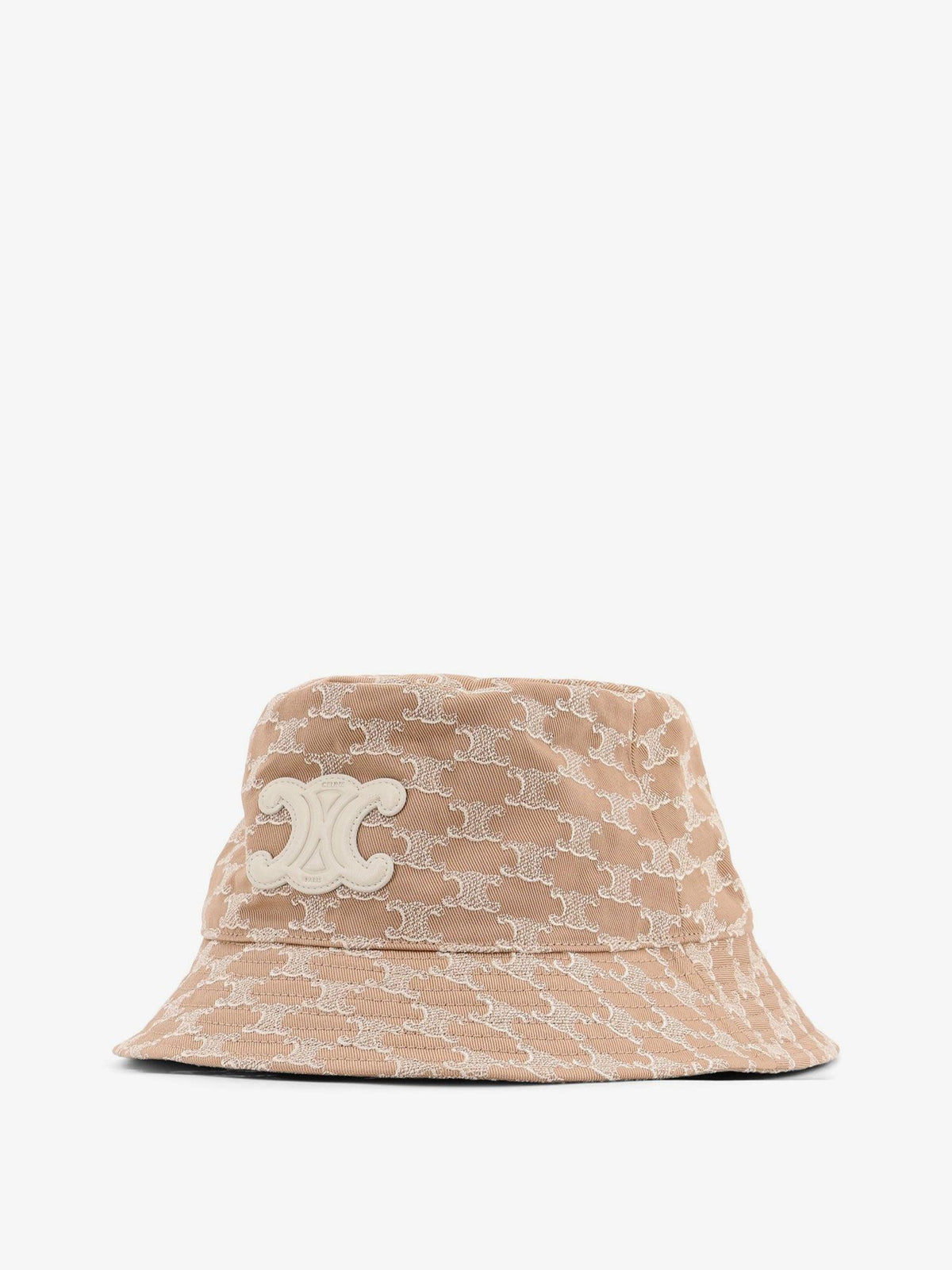 CELINE Logo Print Cotton Bucket Hat