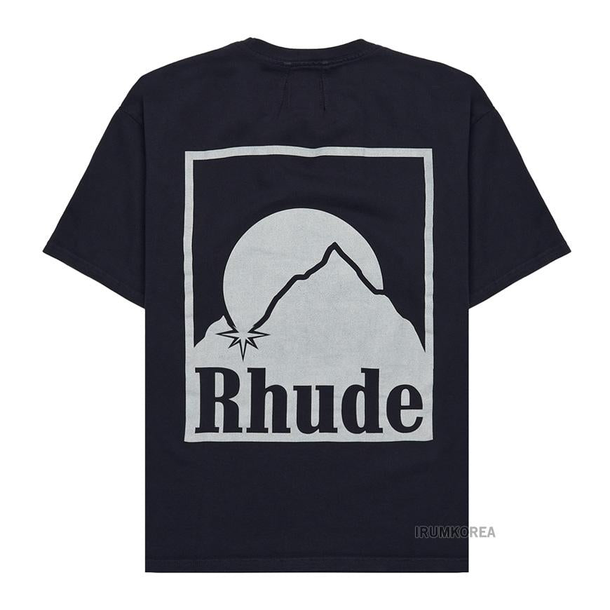 RHUDE Moonlight Badge Graphic T-Shirt for Men RHPS25TT03012 2306