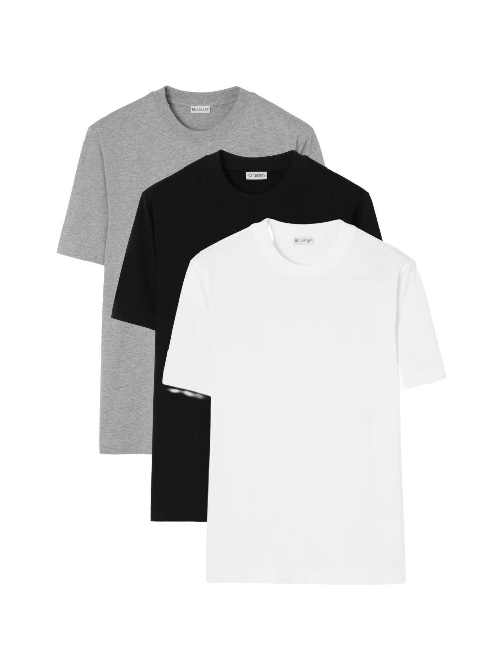 BURBERRY Short Sleeve T-Shirt Men’s Black Cotton