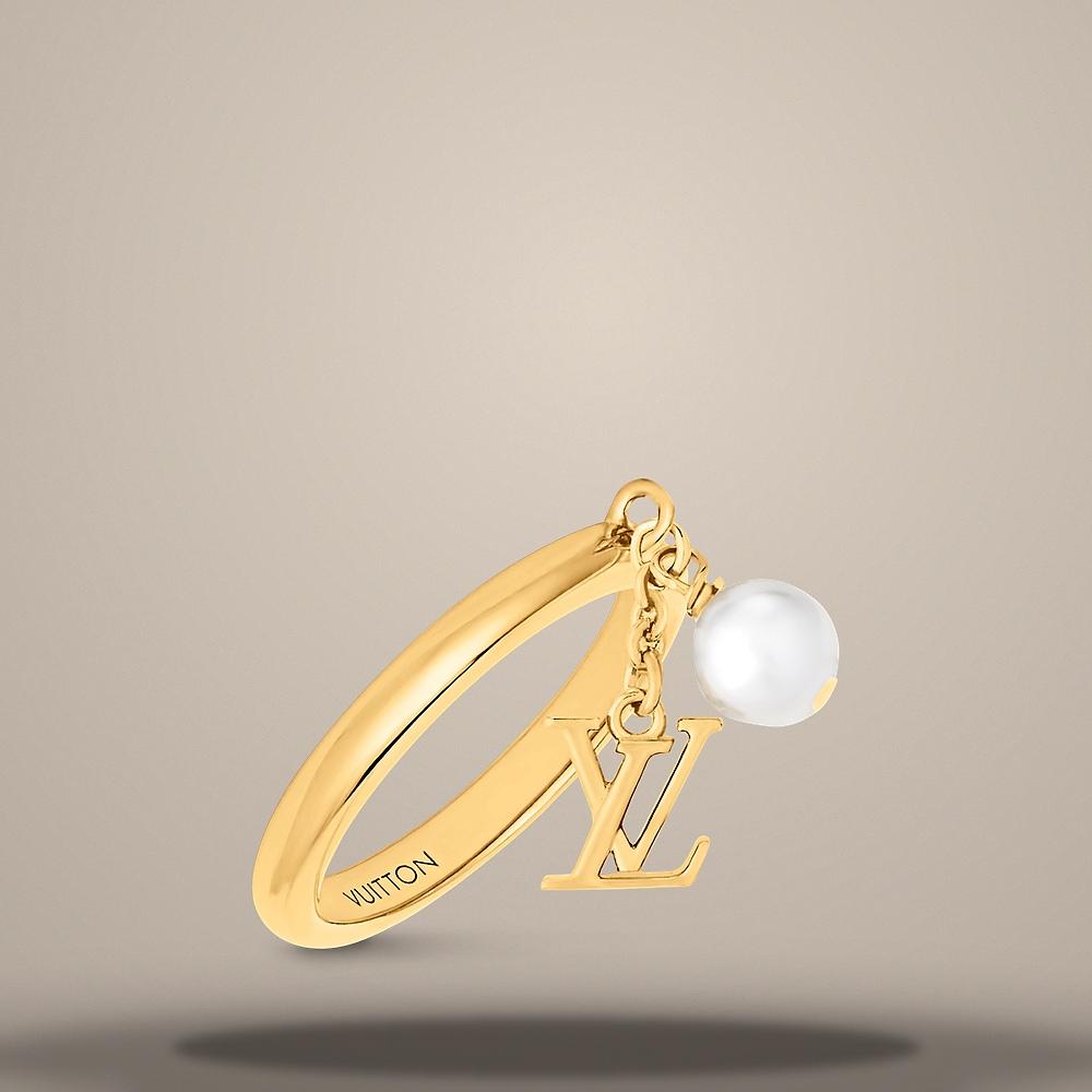 Louis Vuitton LV Iconic Louisa Ring M Size EU 52 53 54 M1448