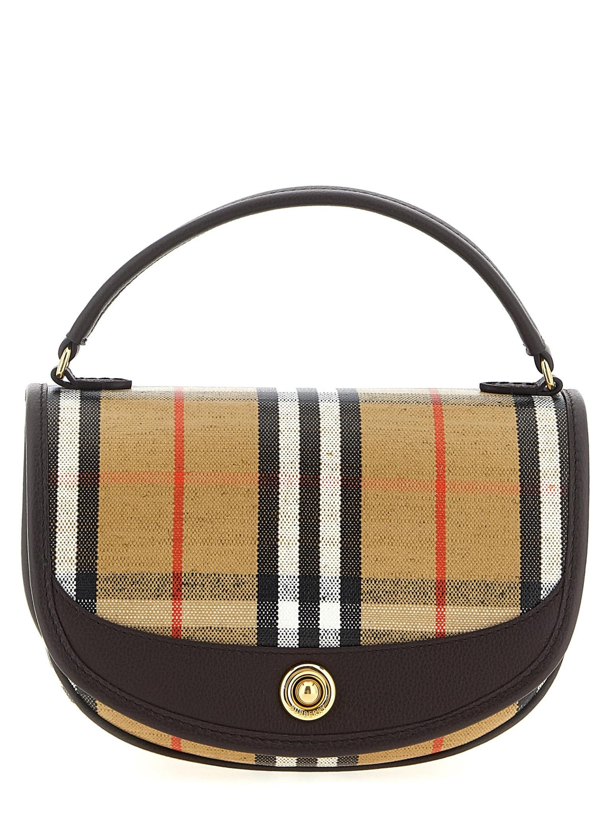 BURBERRY Sand Leather Shoulder Bag
