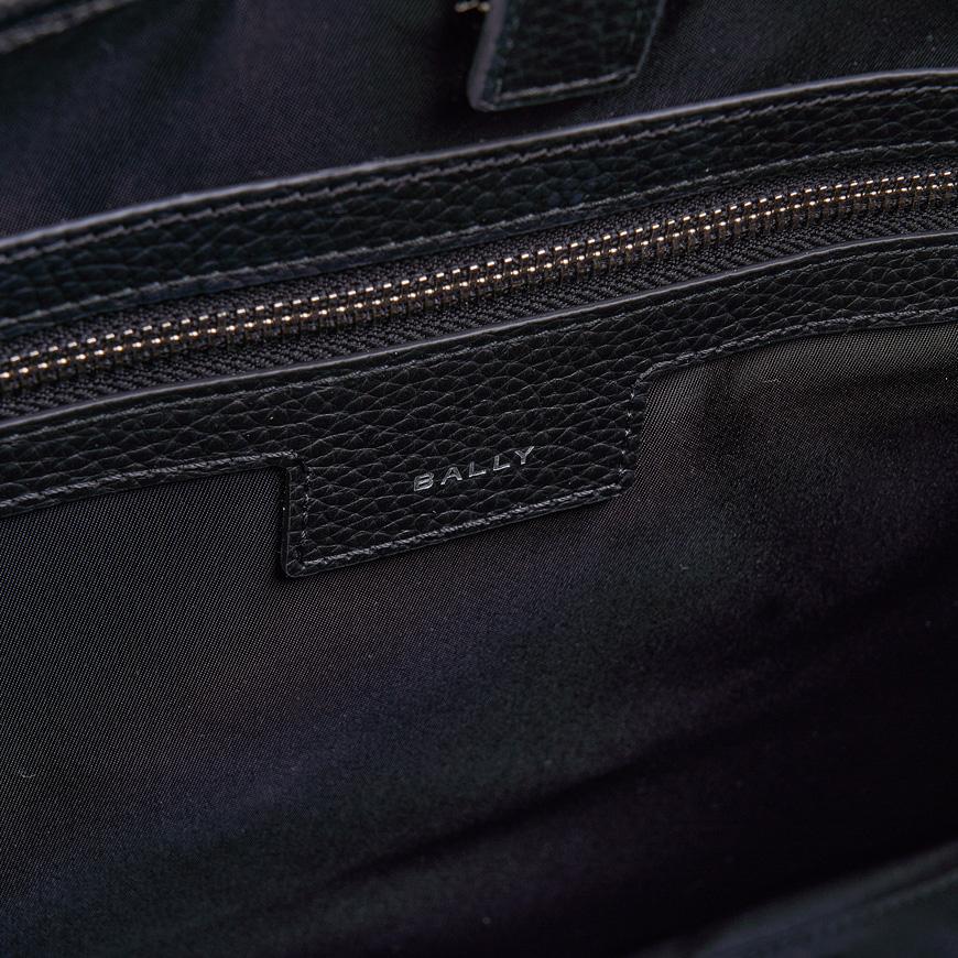 BALLY Men’s Corde Leather Tote Bag Black M MAE02 WNY220 U901P