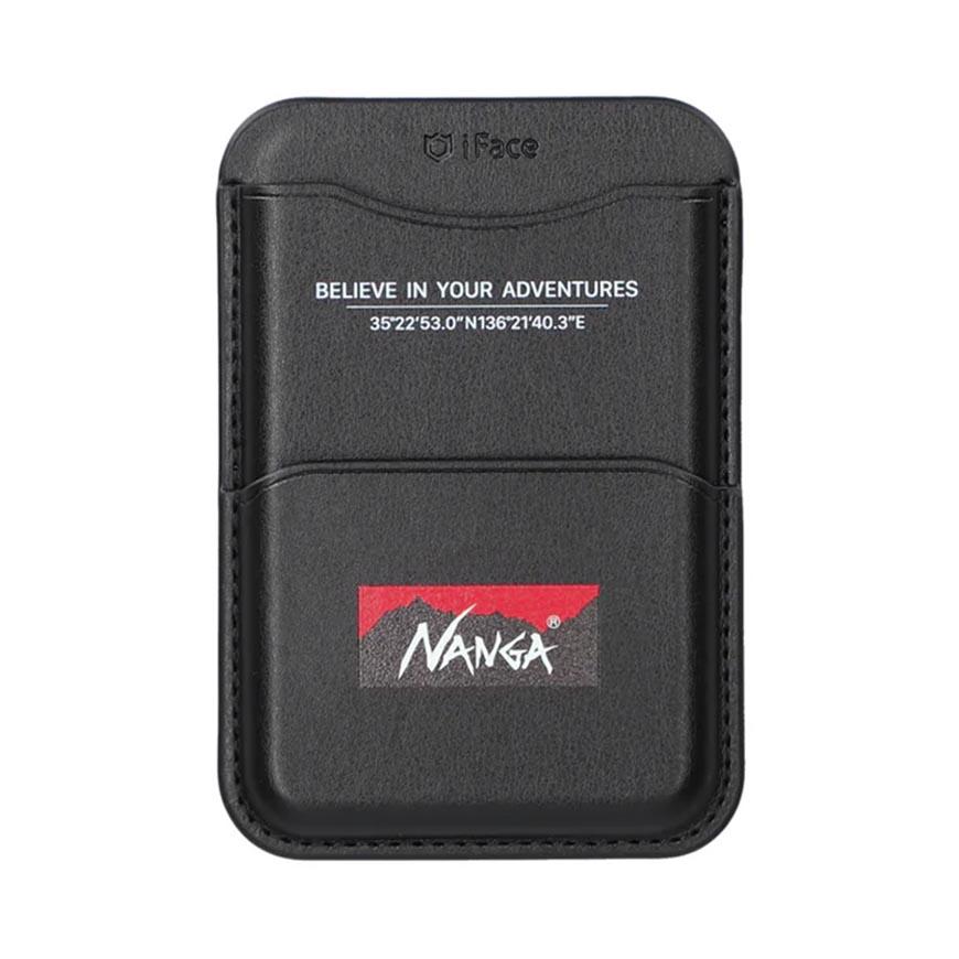 NANGA Unisex Logo MagSafe Card Wallet Black Accessory Keyring
