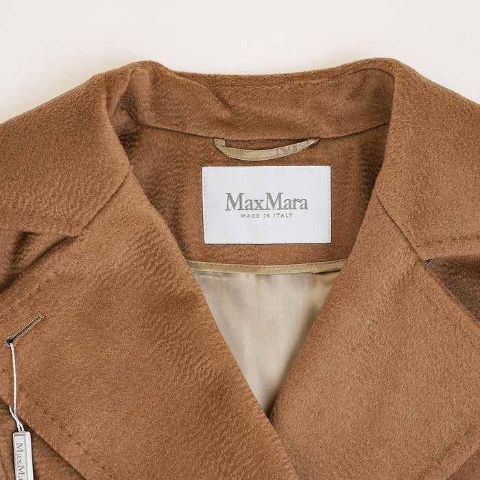Max Mara Manuela Wool Wrap Coat Beige Women