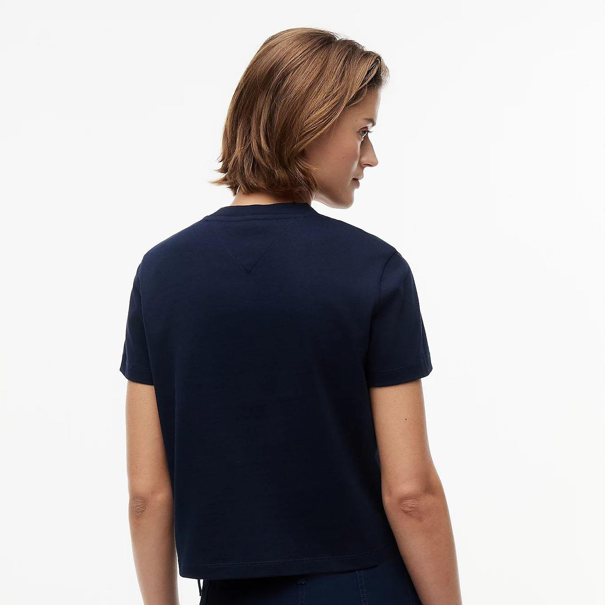 TOMMY HILFIGER Women’s Flag Logo T-Shirt Navy
