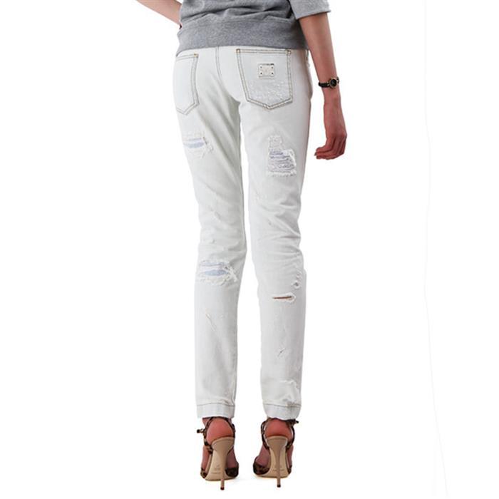 Dolce&Gabbana White Denim Jeans Women’s