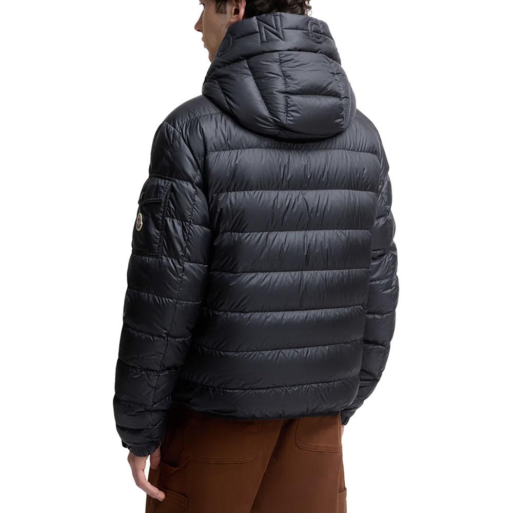 Moncler Navy Hooded Down Jacket for Men