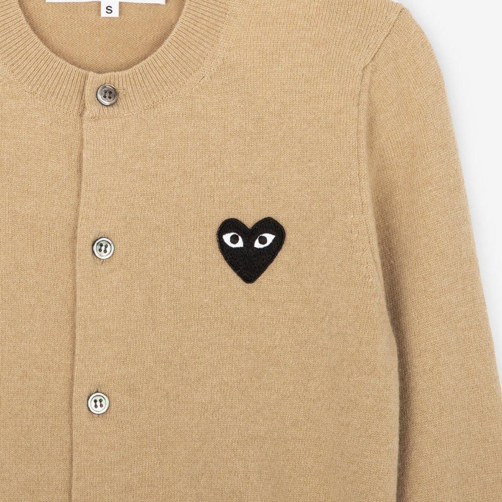 Comme des Garcons Women’s Wool Cardigan Black Heart Patch AX N023 051 3