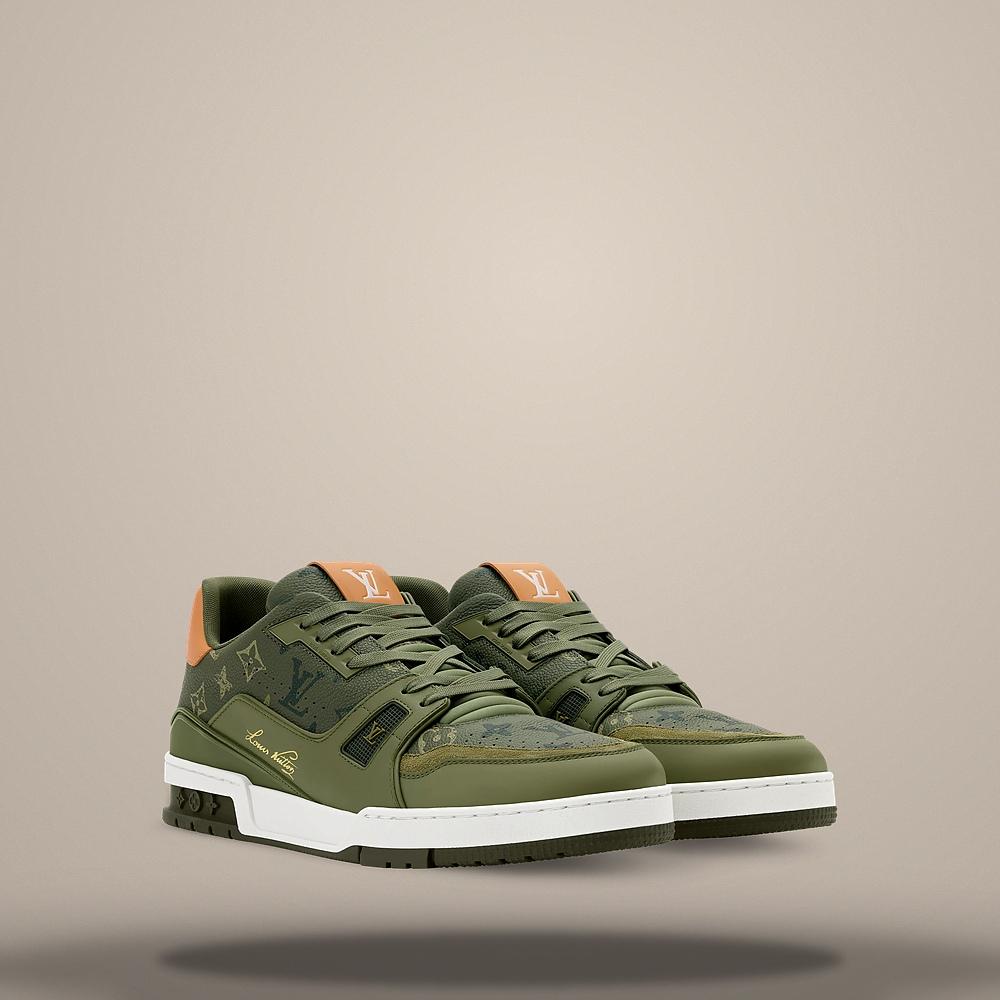 Louis Vuitton Men's LV Trainer Low-Top Sneakers