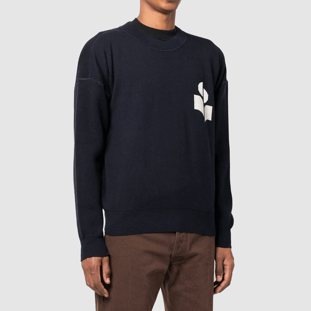 Isabel Marant Men’s Athley Crewneck Knit Sweater PU0048HA A1L03H 30MI